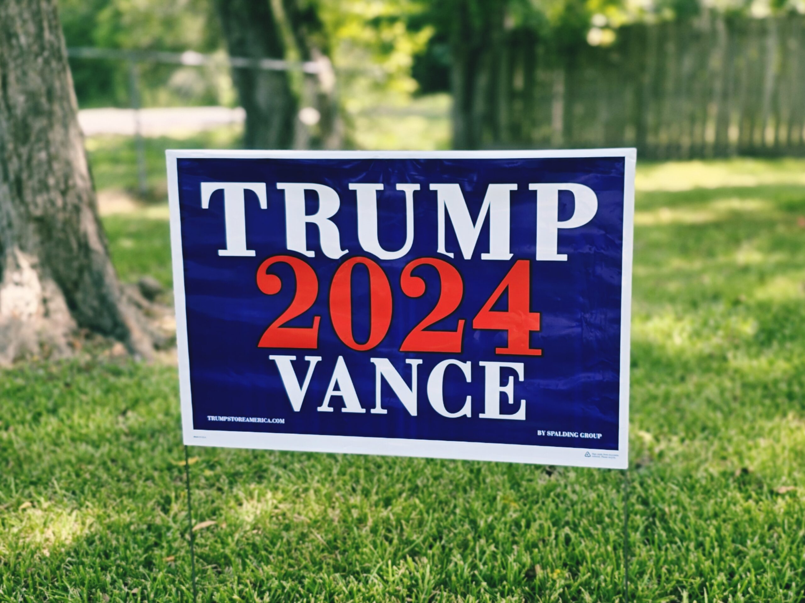 Trump Vance 2024 Yard Sign